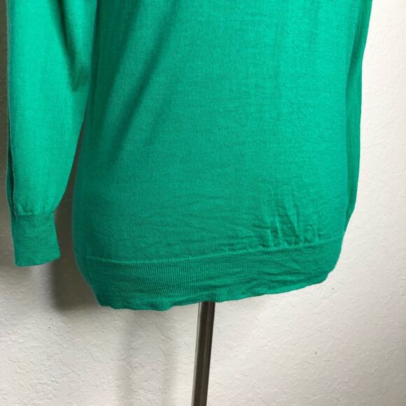 J Crew green wool lightweight sweater size Medium - Picture 3 of 11